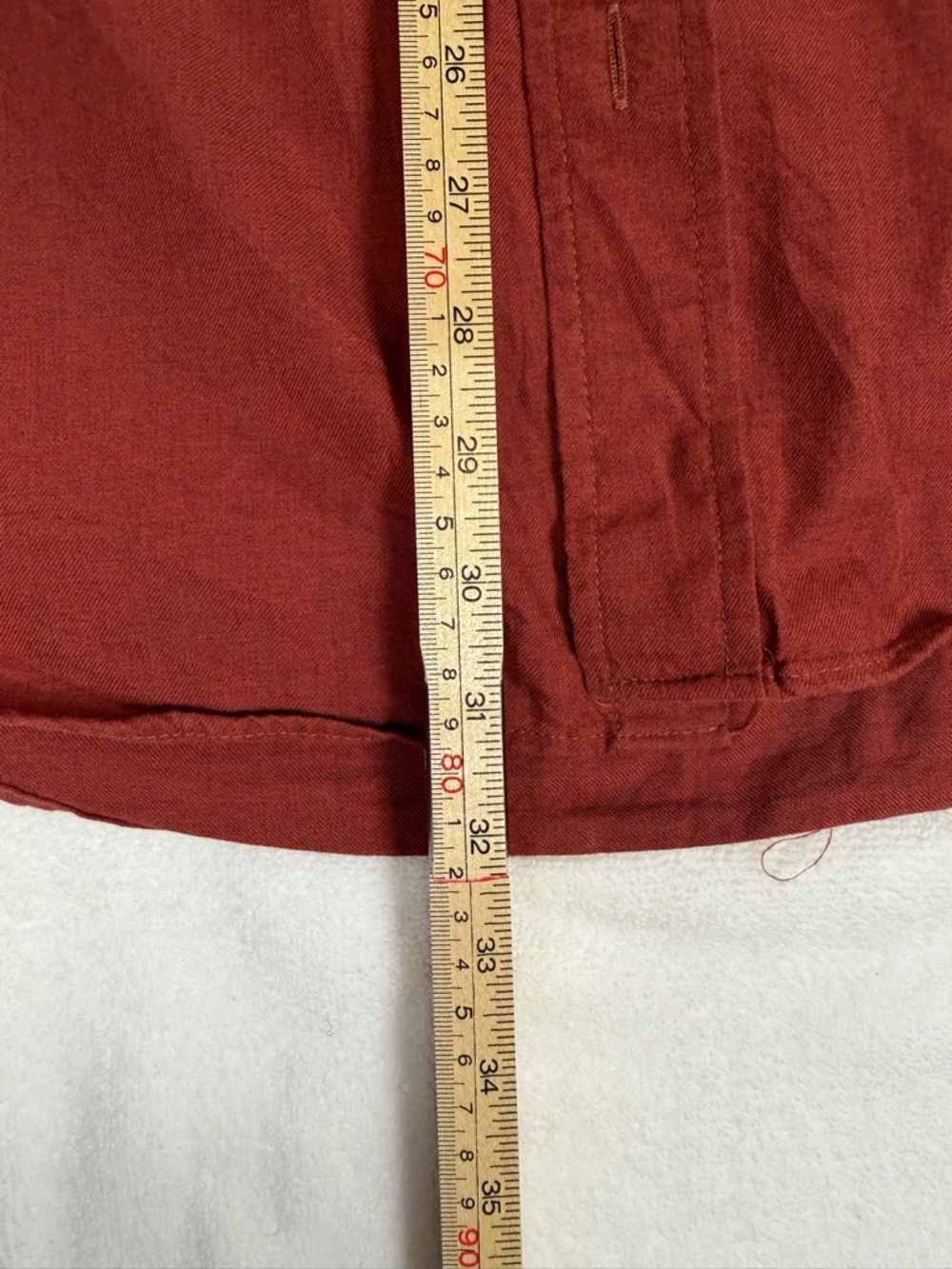 Viyella Red Button Down Shirt Men’s L Cotton Wool Blend Made in Canada Classic - Picture 6 of 6